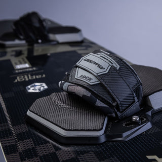 CRAZYFLY RAPTOR LTD 2024 140x42CM WITH BLACK LOCK  BINDINGS CARBON