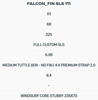 DUOTONE FALCON FIN SLS 2026