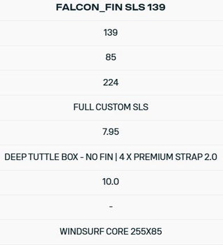 DUOTONE FALCON FIN SLS 2026