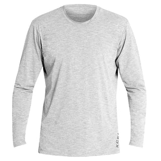 XCEL MEN'S HEATHERED VENTX SOLID L/S ICE GREY